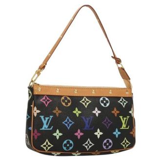 Louis Vuitton Tweedehands Canvas Louis Vuitton tassen - Dames - Pre-owned - Zwart - Maat: ONE Size Leer