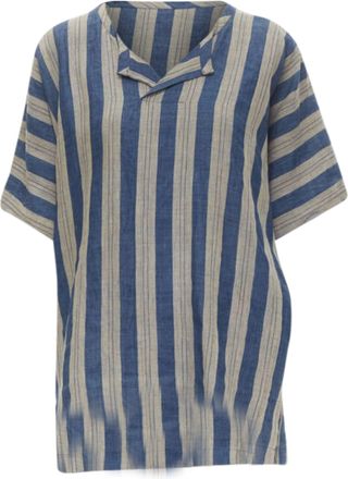 Comme Des Gar&ccedil;ons Comme des Garcons striped linen boxy fit shirt
