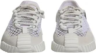 Dolce & Gabbana White Mesh NS1 Low Top Sports Sneaker Womens Shoes (Pre-Owned)