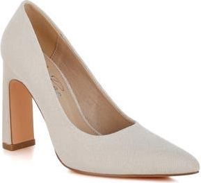 London Rag Uboa Pointed Toe Pump in Beige at Nordstrom Rack, Size 5