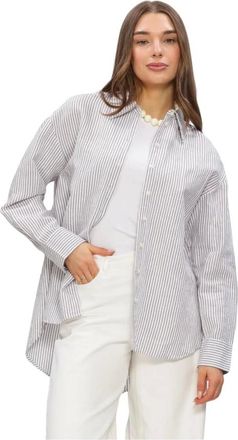 Selected Dames, Blouses & Shirts, Wit, Maat: S Linnen
