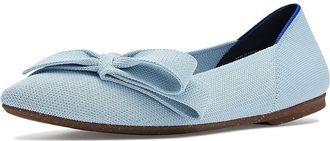 Rothy's The Bow Point II Womens Slip-on Dress Shoes Powder Blue : 10.5 M, Synthetic