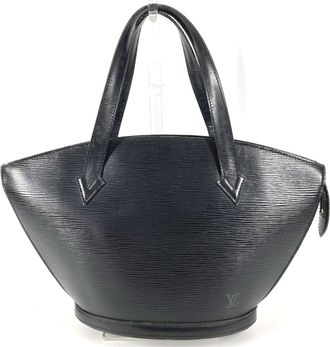 Louis Vuitton Black Noir Epi Leather Handbag Tote Bag (Pre-Owned)