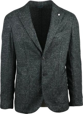 L.B.M. 1911 Multicolor Rounded Jacket with Button Closure and Unlined Interior