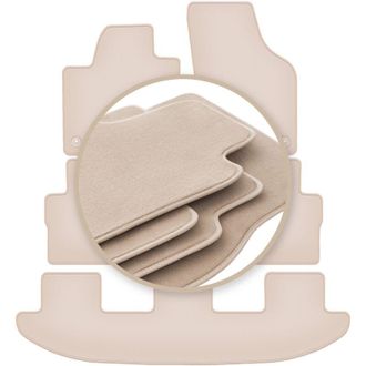 OEM Alfombrillas Premium Beige Para: Volkswagen Sharan Ii Monovolumen 2010
