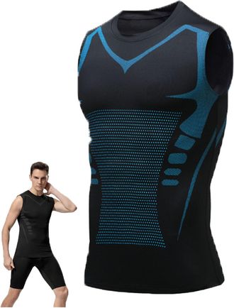 Generic Maynox Vest, Vitaboost Compression Shirt, Compression Shirt Men, 2024 New Version Sleeveless Vest for Men (UK, Alpha, 4XL, Regular, Regular, Standard,