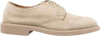 Doucal's Derby veterschoen - Heren - Veterschoenen - Beige - 43 EU - Su&egrave;de - Schoenen