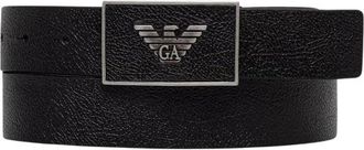 Emporio Armani Leren Riem - Heren - Riemen - Zwart - 95 CM - Leer - Accessoires