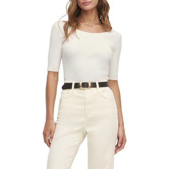 Favorite Daughter The Behind the Scenes Top in Ivory at Nordstrom, Size X-Small
