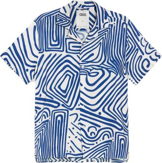 OAS Oas, Hombre, Camisas, Azul, Talla: M