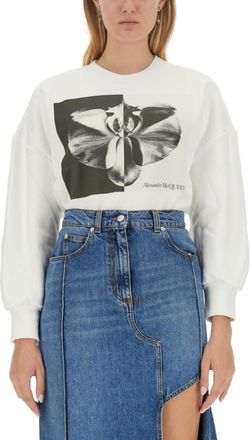 Alexander McQueen Multicolor Graphic Crew Neck Sweatshirt