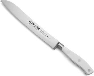 Arcos Cuchillo panero acero inoxidable forjado nitrum 200 mm mango blanco