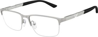 Emporio Armani 0ea1164 Rectangular Metal Eyeglass Frames with Adjustable Nose Pads