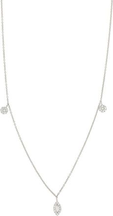Bony Levy Mika Diamond Shaker Necklace in 18K White Gold at Nordstrom Rack