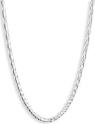 Nordstrom Herringbone Chain Necklace in Silver at Nordstrom