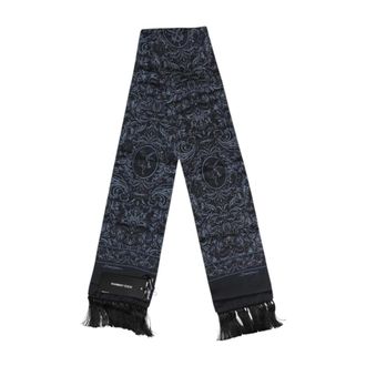 Dolce & Gabbana Pa&ntilde;uelo con flecos Paisley - Accessories - Mujer - Azul - ONE SIZE
