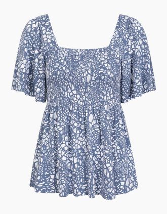 Mountain Warehouse Womens Mountain Warehouse Womens/Ladies Hydra Shirred Top - Navy - Size: 12
