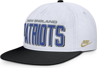 Nike New England Patriots Pro Nike Mens NFL Adjustable Hat in White | NF57064N8KV-VGY