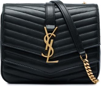Saint Laurent Pre-owned Saint Laurent Small Chevron Lambskin Monogram Sulpice Bag Ladies E2JZ21JH6AGH32HQ