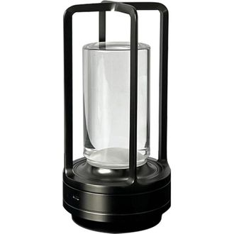 OEM Lampe De Chevet Rechargeable Avec T&eacute;l&eacute;commande Rvb, Style Japonais, Ambientec Touch, 2600 Mah, Noir Perle - Rwlampe De Chevet