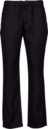 Frescobol Carioca Oscar Linnen Broek - Heren - Straight fit broeken - Zwart - W36 - Linnen - Broeken
