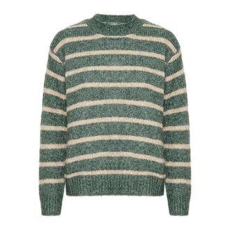 Kaffe Katrina Gestreepte Pullover - Dames - Truien - Groen - Maat: XS Wol