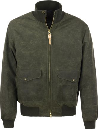 Manifattura Ceccarelli Water Repellent Cotton Bomber Jacket
