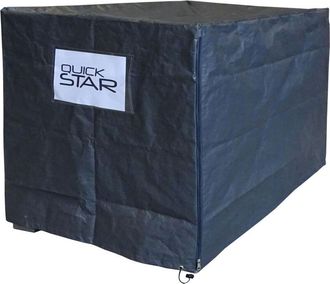 Quick-Star Quick-star - 5x Funda De Malla Para Caja De Tela Pe Gris 125x85x87cm Con 2 Cremalleras Y Bolsa De Env&iacute;o