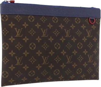 Louis Vuitton Pre-owned Clutches, female, Brown, Size: ONE SIZE Pre-owned Monogram Clutch Bag