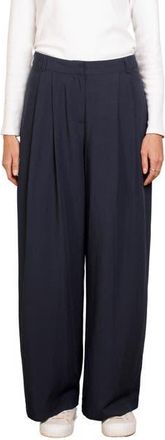 Celtic & Co. Wide Leg Drape Pants in Dark Navy at Nordstrom, Size 10