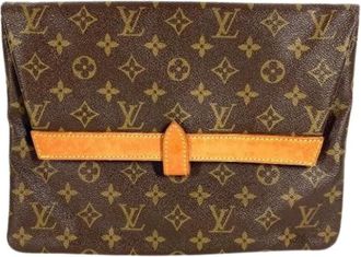 Louis Vuitton Pre-owned Clutches, female, Brown, Size: ONE SIZE Pre-owned Vintage Clutch Bag