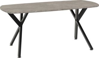 Seconique ATHENS OVAL COFFEE TABLE - CONCRETE EFFECT - CONCRETE EFFECT - SECONIQUE | TJ Hughes