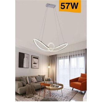 Trade Shop Trade Shop Traesio - Trade Shop - Led Steel Equipo Modern En Fiocco 57w Luce 4000k 6500k 3000k A59b