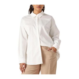 Modstr&ouml;m Overhemden, Dames, Wit, S, Witte Mallinmd Shirt Blouse
