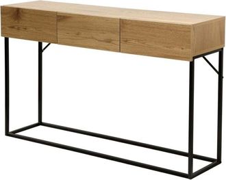 OEM Consola 3 Cajones Acabado Roble 120 Cm