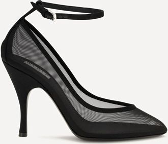 Alaia Nude Mesh Pumps Female 41