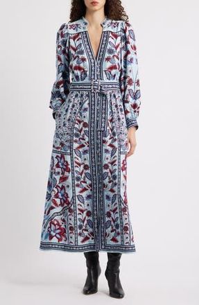 Farm Rio Marcelle Soft Blue Maxi Dress at Nordstrom Rack, Size X-Small