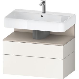 Duravit Duravit - Qatego Mueble Bajo Lavabo, 1 Extra&iacute;ble Y 1 Caj&oacute;n