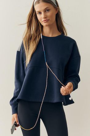 Maeve Long Sleeve Swing Sweatshirt