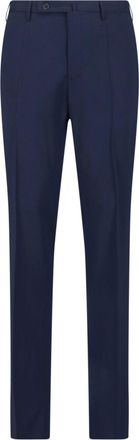 Incotex Virgin Wool Trousers - Navy