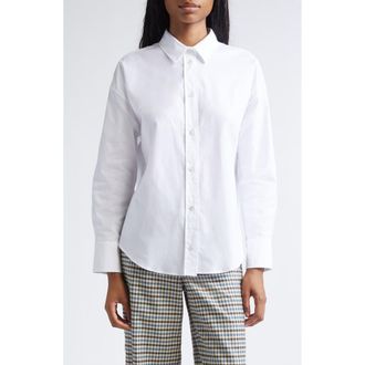 Max Mara Adele Button-Up Shirt in White at Nordstrom, Size 12