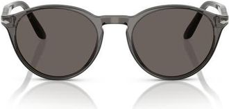 Persol 50mm Phantos Sunglasses in Cold Grey Transp/dark Grey at Nordstrom