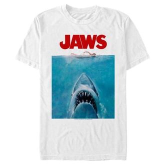 Jaws Mens Jaws Oversized Movie Poster Graphic T-Shirt in White at Nordstrom, Size Xxx-Large