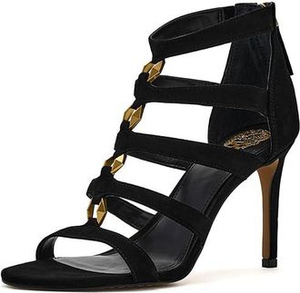 Vince Camuto Azelie Caged High Heel Womens Sandals Black : 9.5 M, Suede