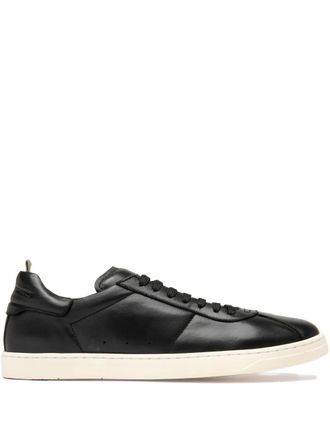 Officine Creative Karma leather sneakers - Black