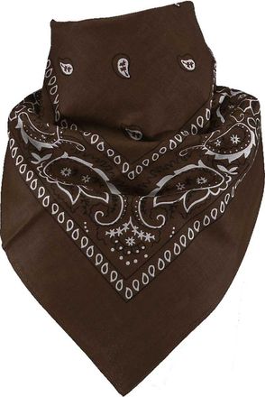 Harrys-Collection Mens Neck Scarf Neckerchief - Brown - Dark brown - One size