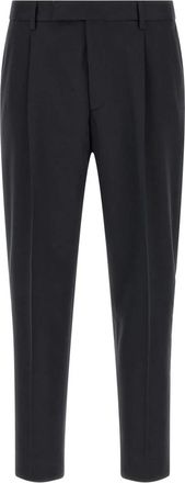 Ermenegildo Zegna Kostuumbroek - Heren - Nette broeken - Blauw - XL - Katoen - Broeken