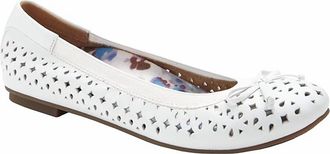 Vionic Womens Spark Surin Ballet Flats In White