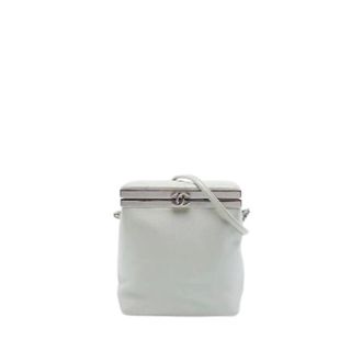 Chanel Pre-owned Vanity Bag - Dames - Pre-owned - Wit - Maat: ONE Size Leer