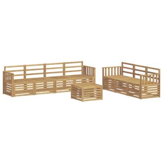 vidaXL Juegos De Sof&aacute;s Madera De Acacia S&oacute;lida Vidaxl